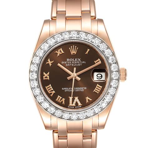 rolex pearlmaster rose gold rolex women's|Rolex Lady.